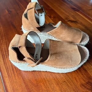 Free People Tan Suede Sandals